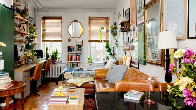 How Two People and a Dog Make the Most of a 400-Square-Foot Studio