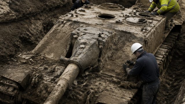 Unearthing History: WWII Assault Gun Discovered at German Naval Base